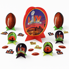 Super Bowl LIX Table Decorating Kit with Centerpieces & Confetti