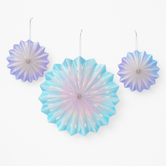 Luminous Parasol Hanging Fans for Kids' Birthday