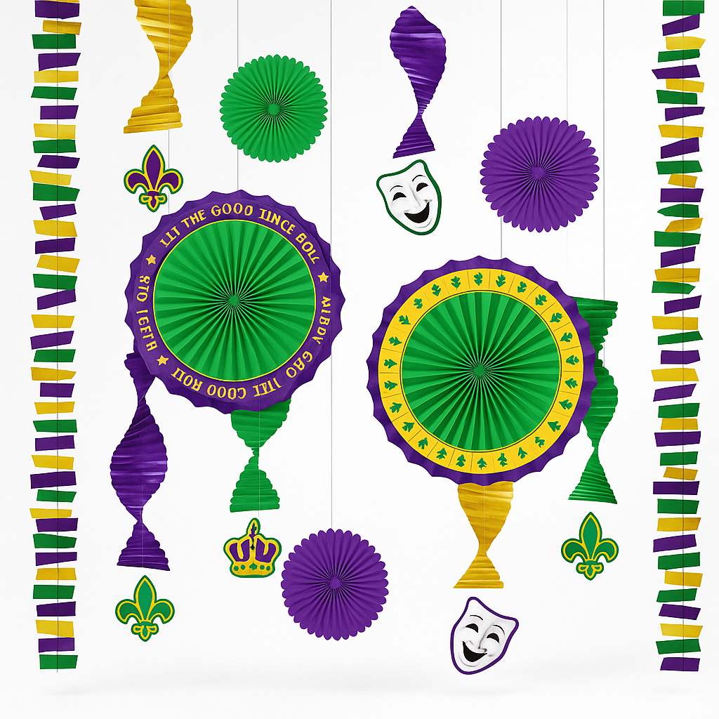 Mardi Gras Masquerade Decoration Kit