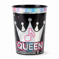 Internet Famous "Queen" Metallic Favor Cup, 16 oz