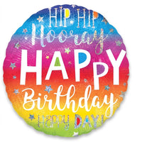 Hip Hooray Holographic Birthday Balloon