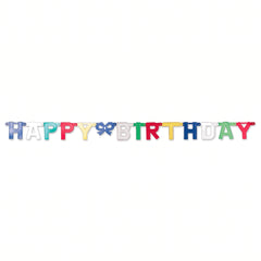 Colorful Happy Birthday Letter Banner - 7.3 Feet