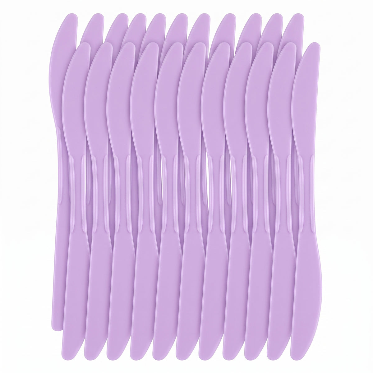 Lavender Plastic Knives - 7.5 in. - 20 Pack