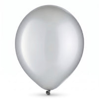 Silver Pearl Latex Balloons - 12 In. | Pack of 10