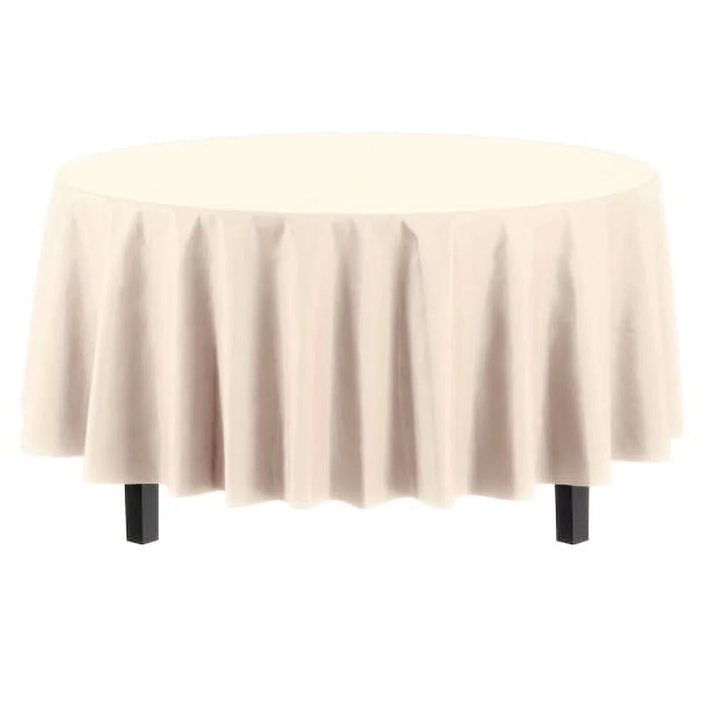 Round Ivory Table Cover