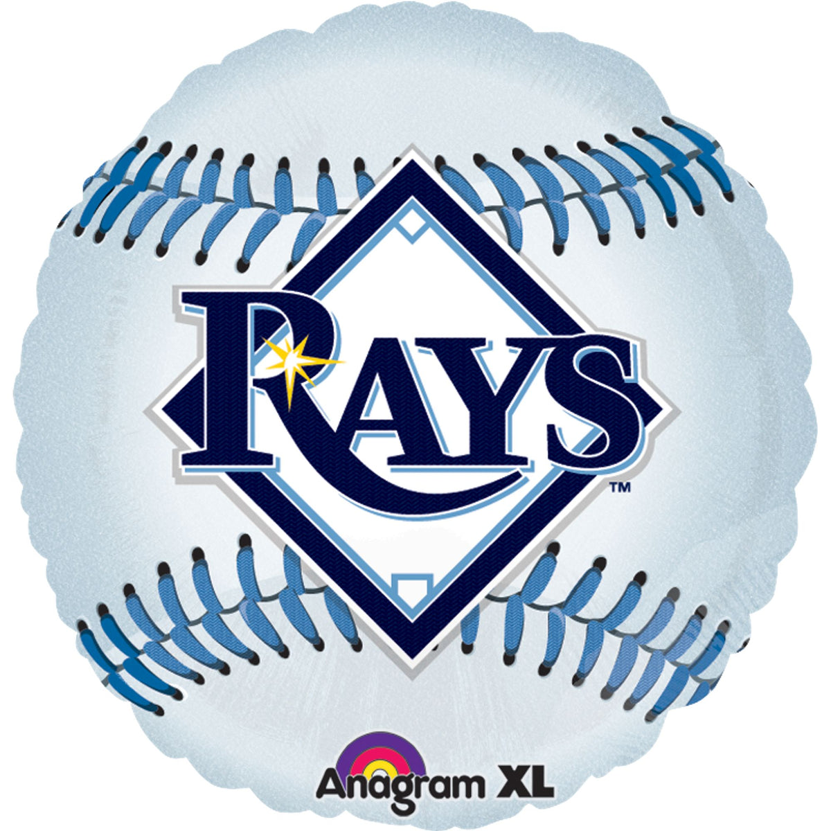 Tampa Bay Rays 18" Mylar Baseball Balloon