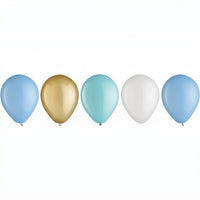 Pastel Blue Latex Balloons - 11" Mix, 15 Count