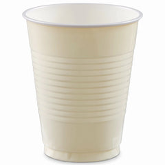 Vanilla Cream 18oz Plastic Cups - Set of 20