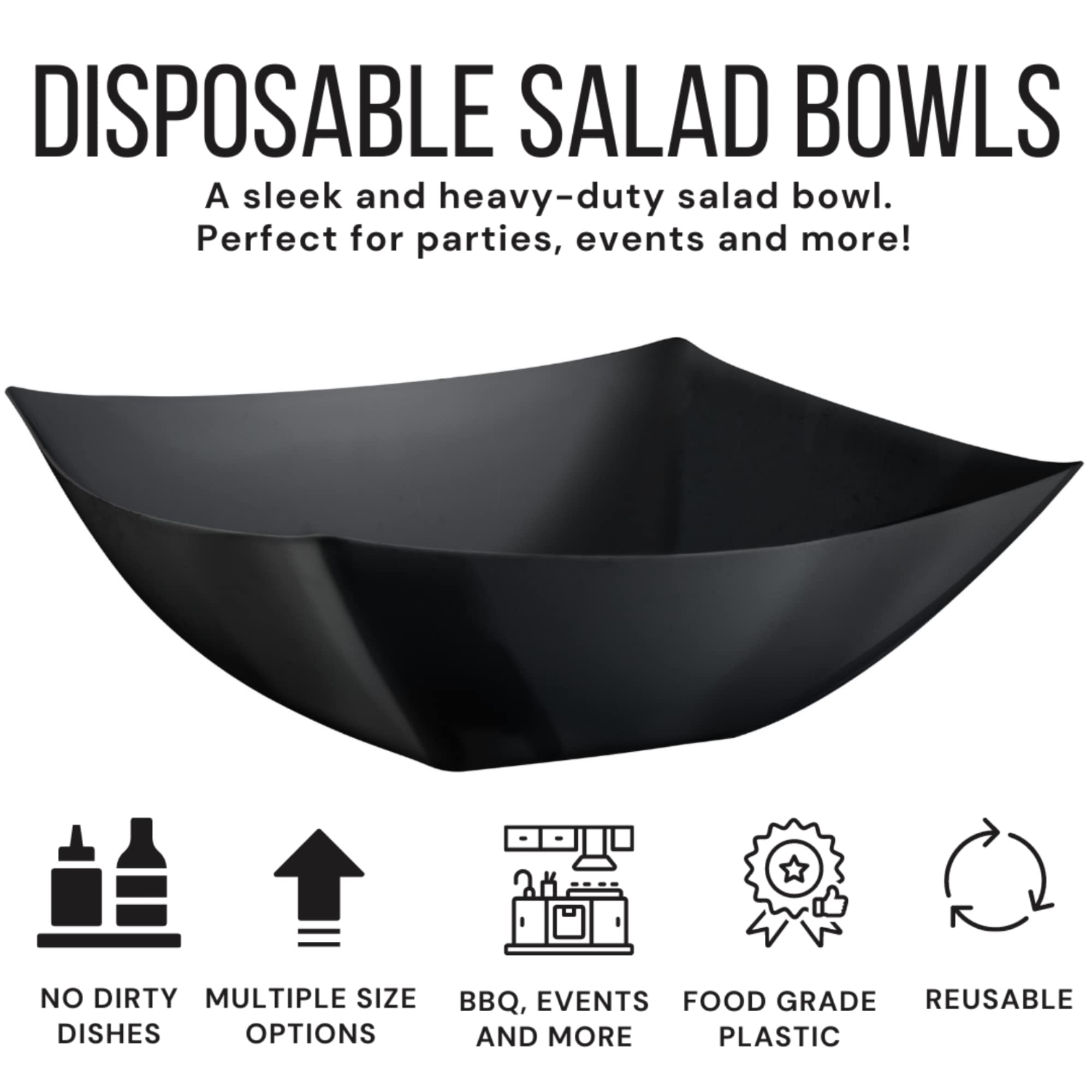 32 Oz. Convex Bowl | Black