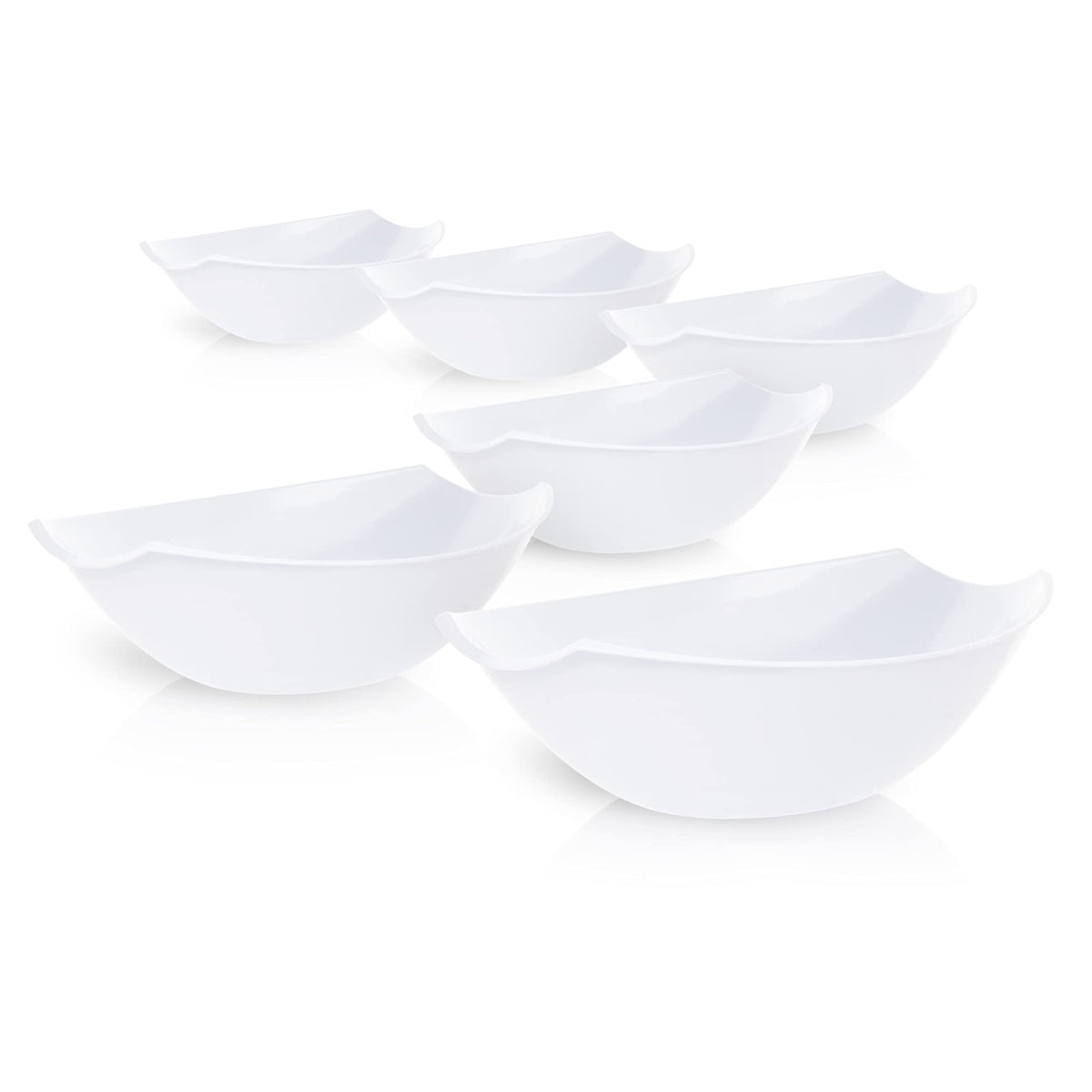 32 Oz. | White Plastic Stadium Bowl | 48 Count