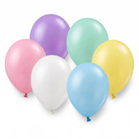 12" Pastel Assorted Latex Balloons - 15 Count