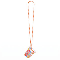 Fiesta Beaded Necklace with Shot Glass - 5 oz