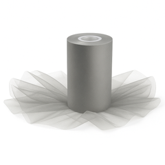 Elegant Silver Tulle Spool for Weddings