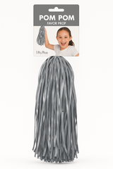 Silver Pom-Pom Cheer Accessory