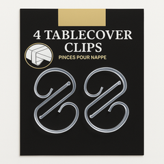 Clear Table Cover Clips - Set of 4