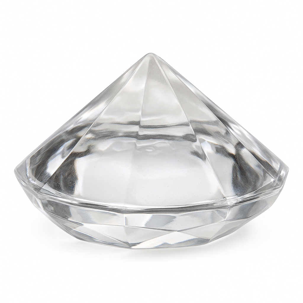 Clear Diamond Gem Place Card Holders - 10-Pack