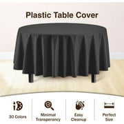 Premium 120" Round Black Table Cover