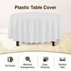 Premium 120" Round White Table Cover