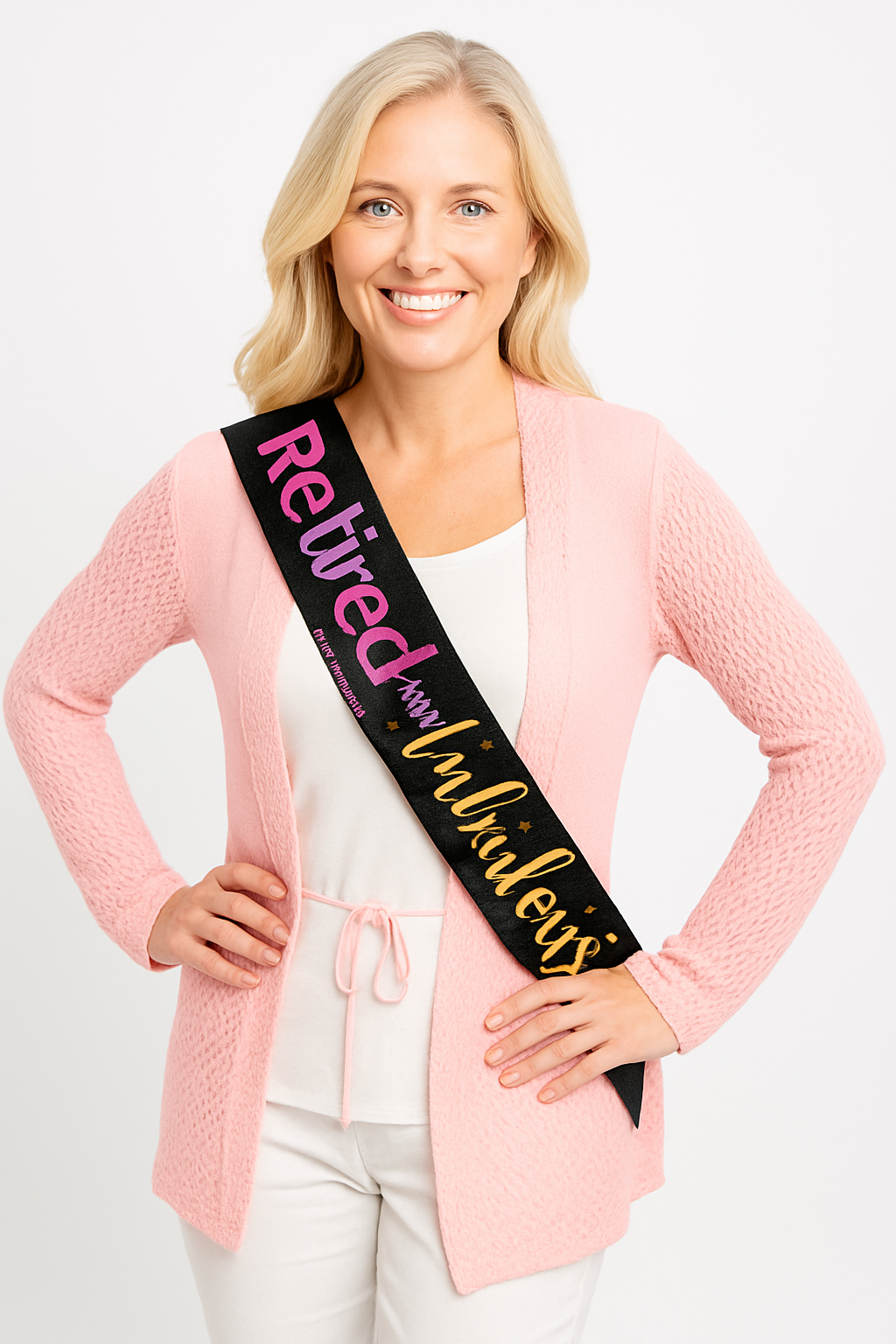 Retired and Fabulous Celebration Sash