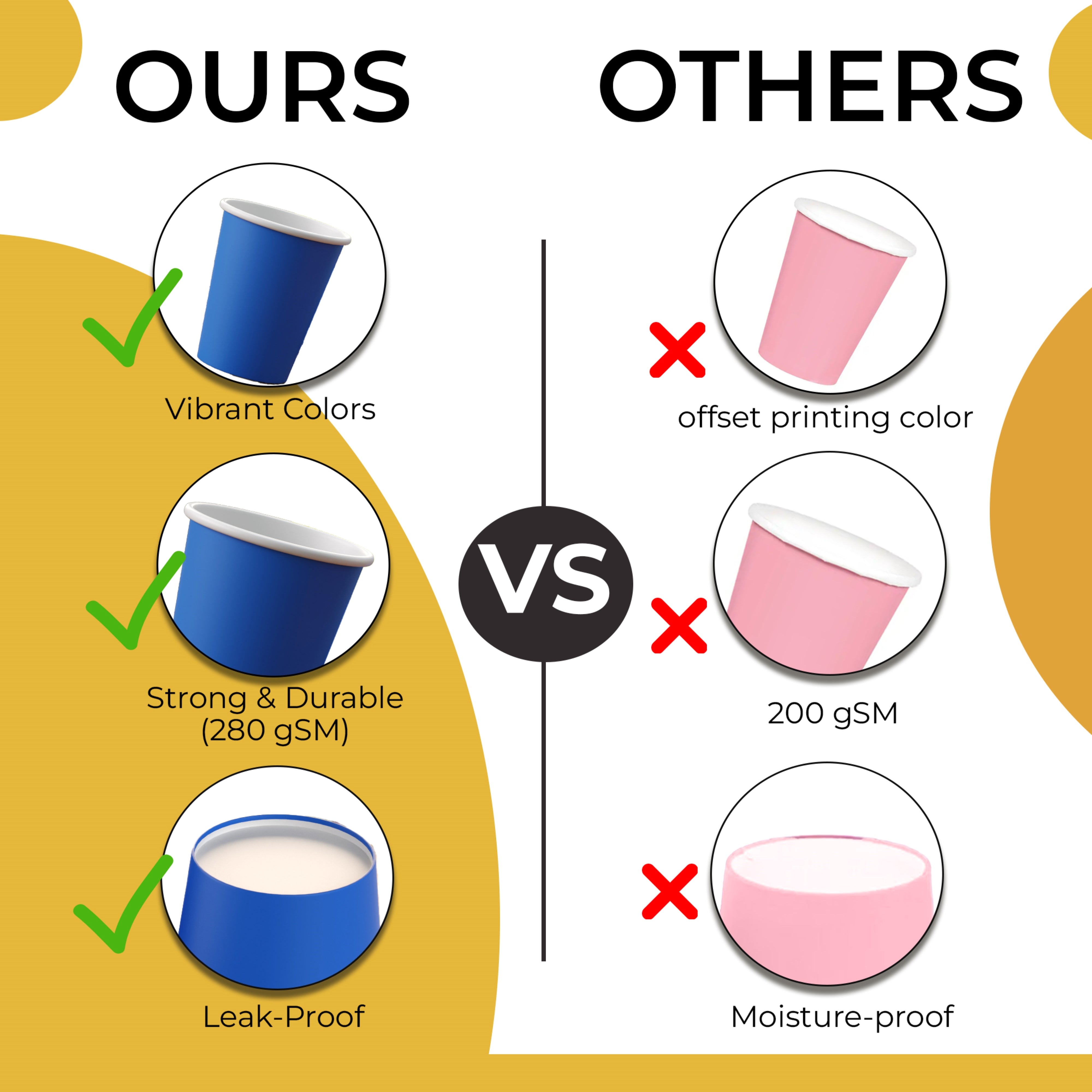 9 oz. Dark Blue Paper Cups - 50 Ct.