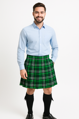Adult Green Plaid Kilt for St. Patrick's Day