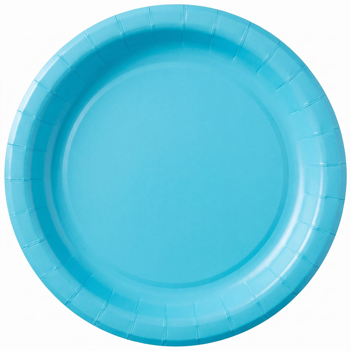 Caribbean Blue 6.75" Round Paper Plates