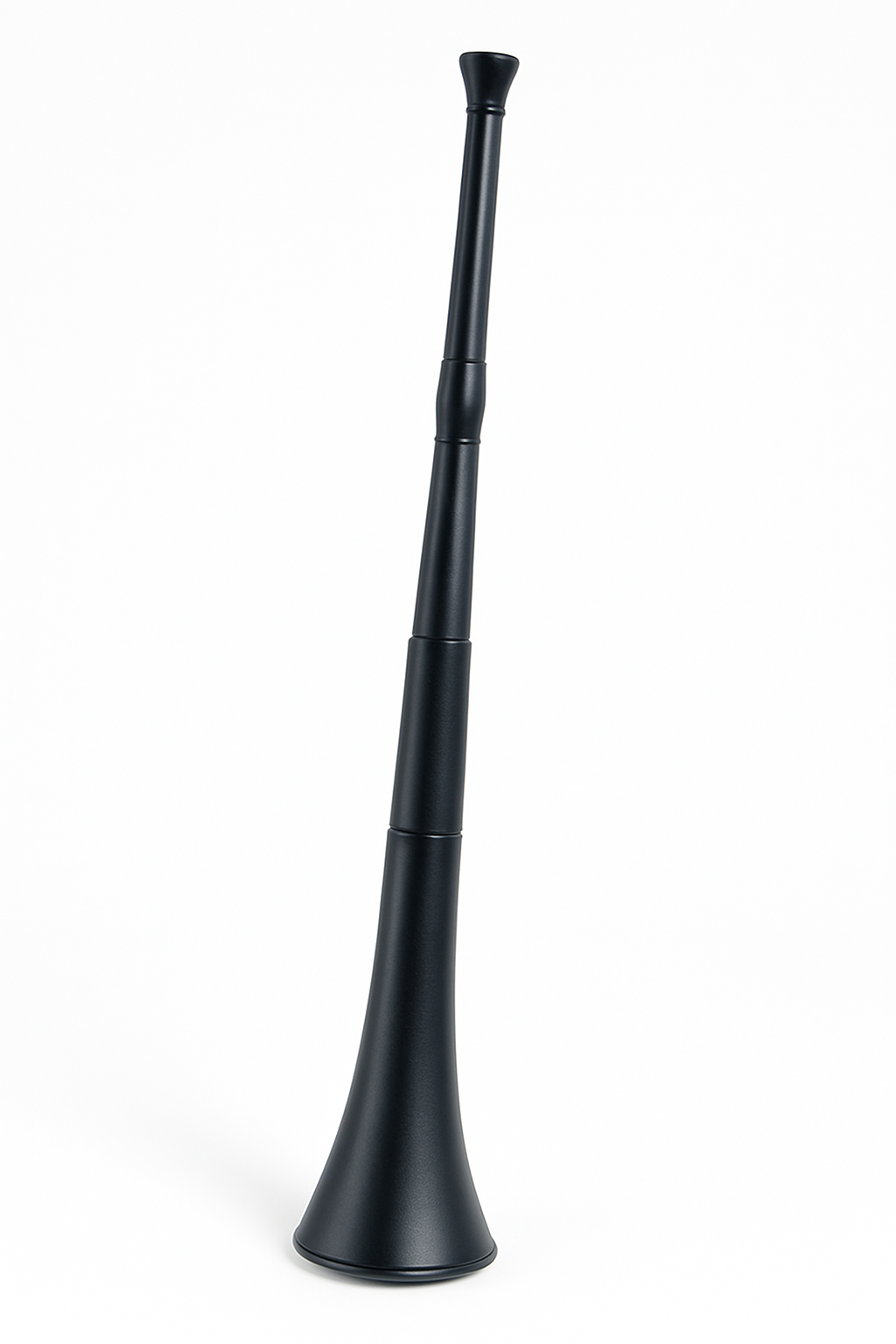 Black Collapsible Vuvuzela Horn for Sports Events