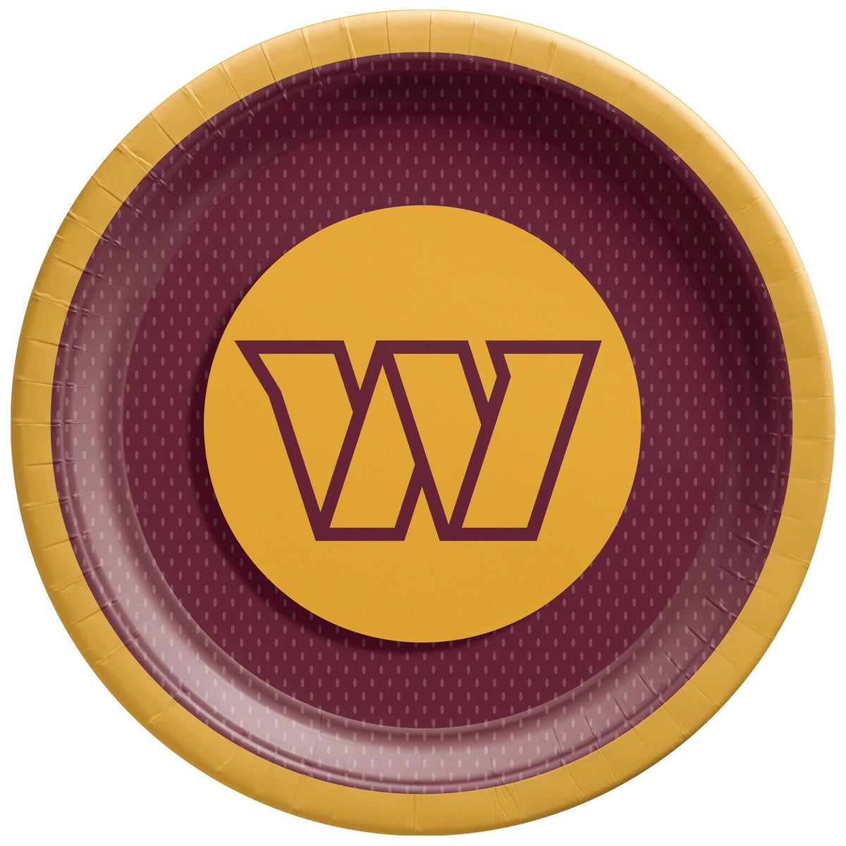 Washington Commanders 9" Round Paper Plates
