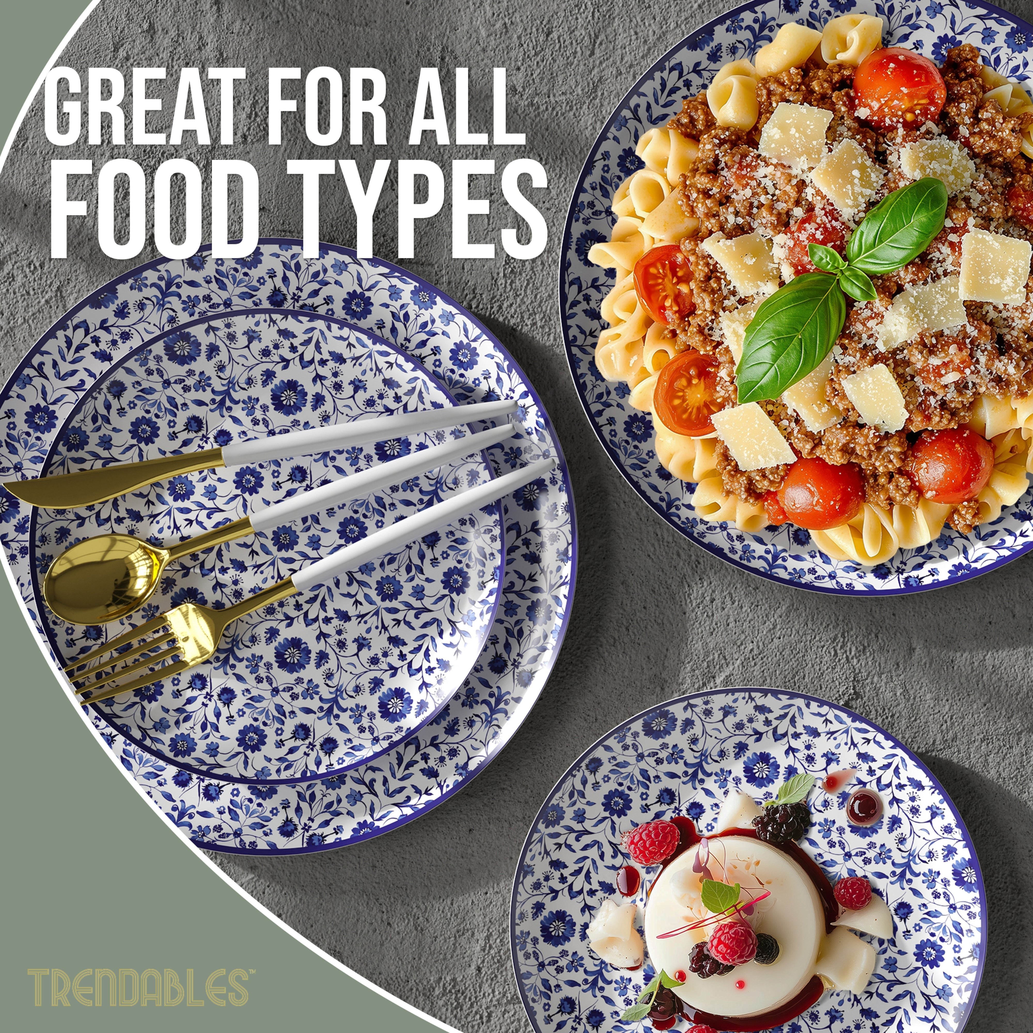 Earthtrends Florentine Design Plates Combo Set 16/16.