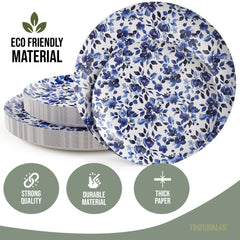 Earthtrends Bluebelle Design Plates Combo Set 16/16.