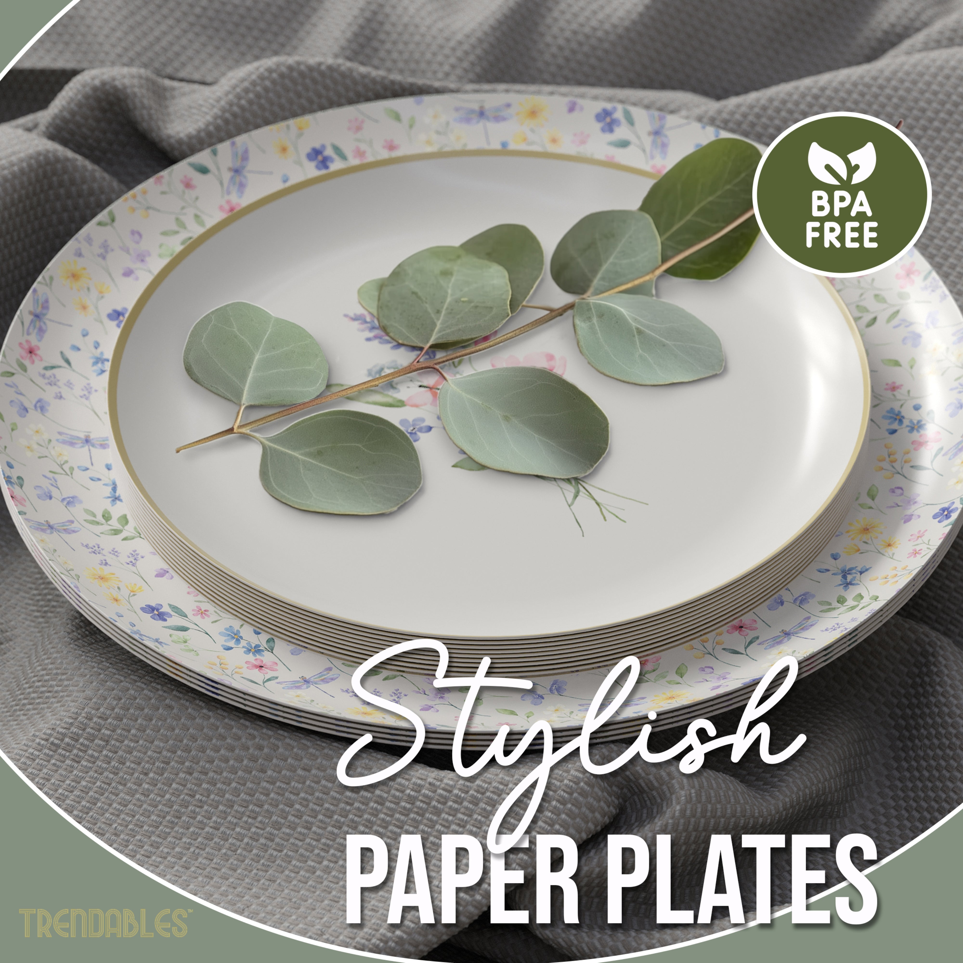 Earthtrends Charm Design Plates Combo Set 16/16.