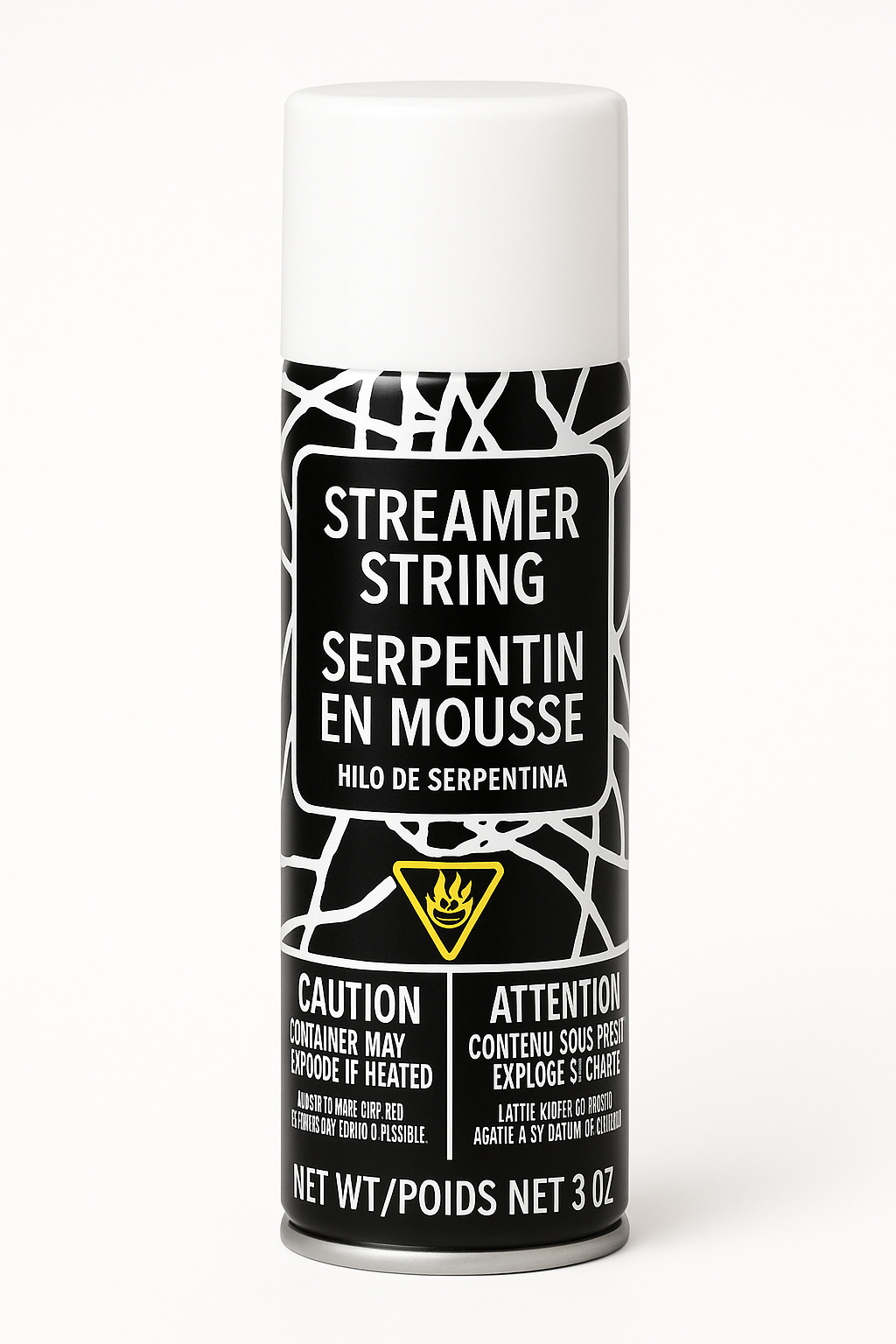 White Streamer String Spray - 3 oz Party Accessory