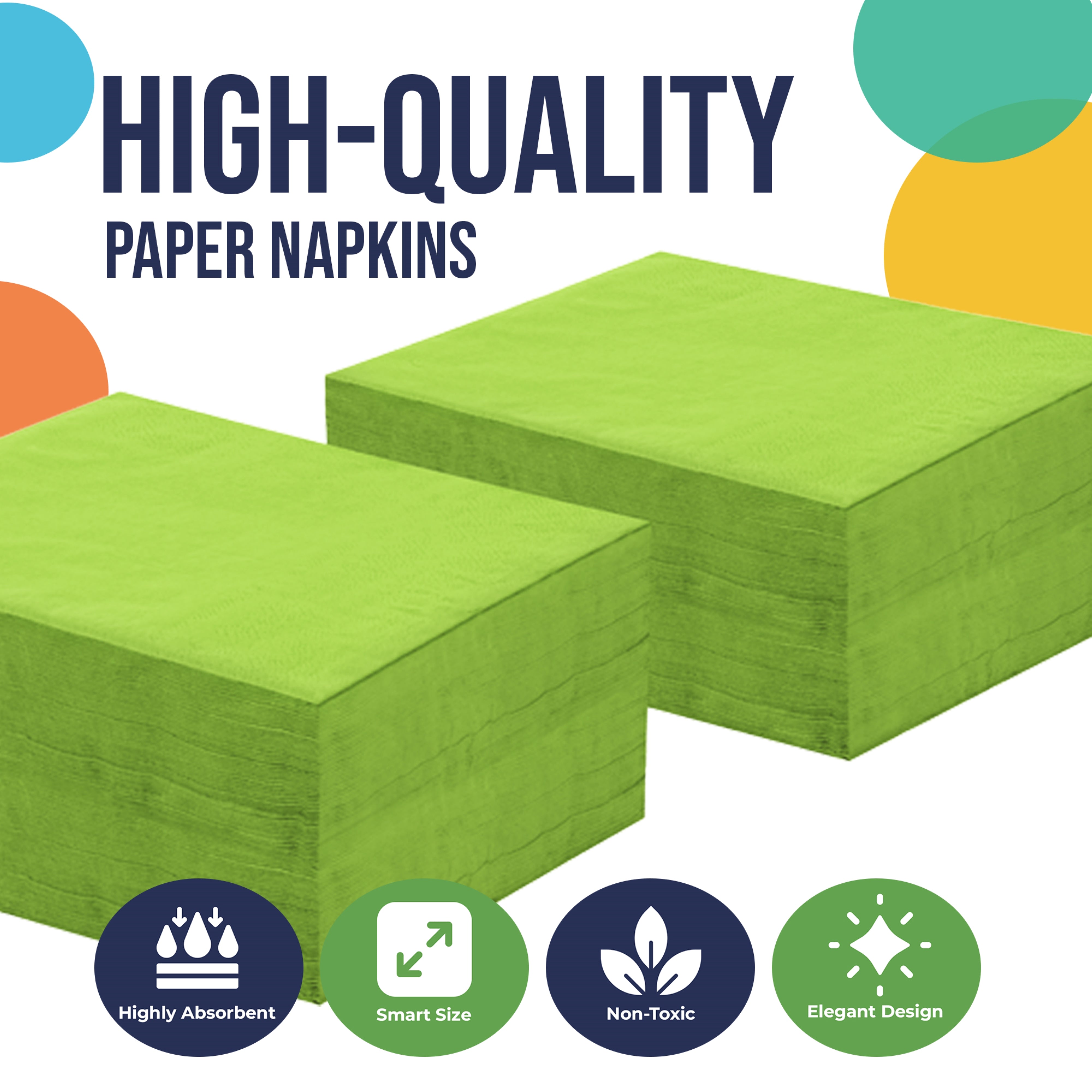 PMA - Lime Green Luncheon Napkins - 50 Ct.