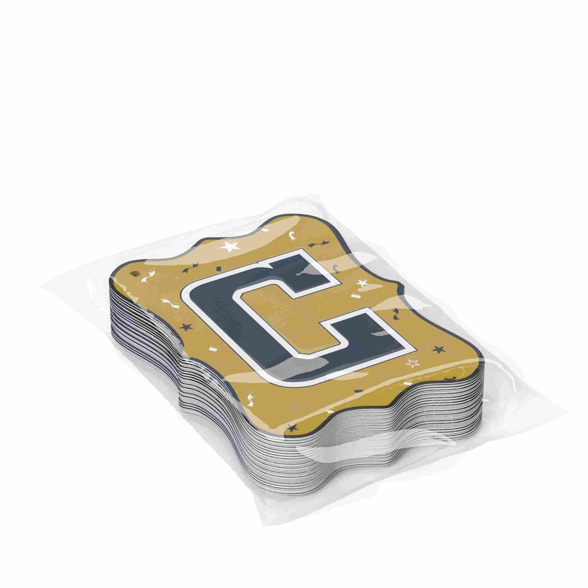 Black/Gold Congrats Grad Banner