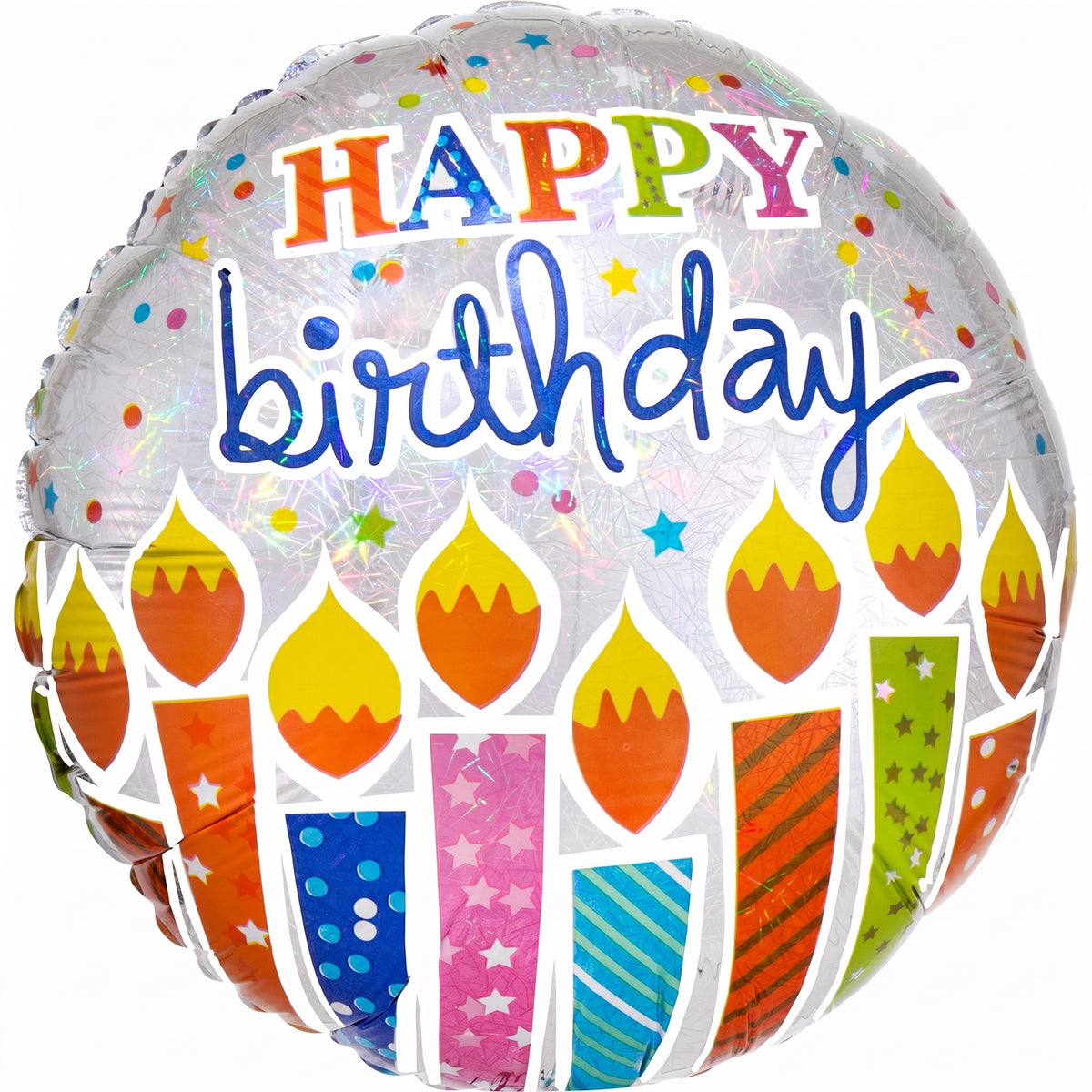 Shimmering Birthday Candle Balloon