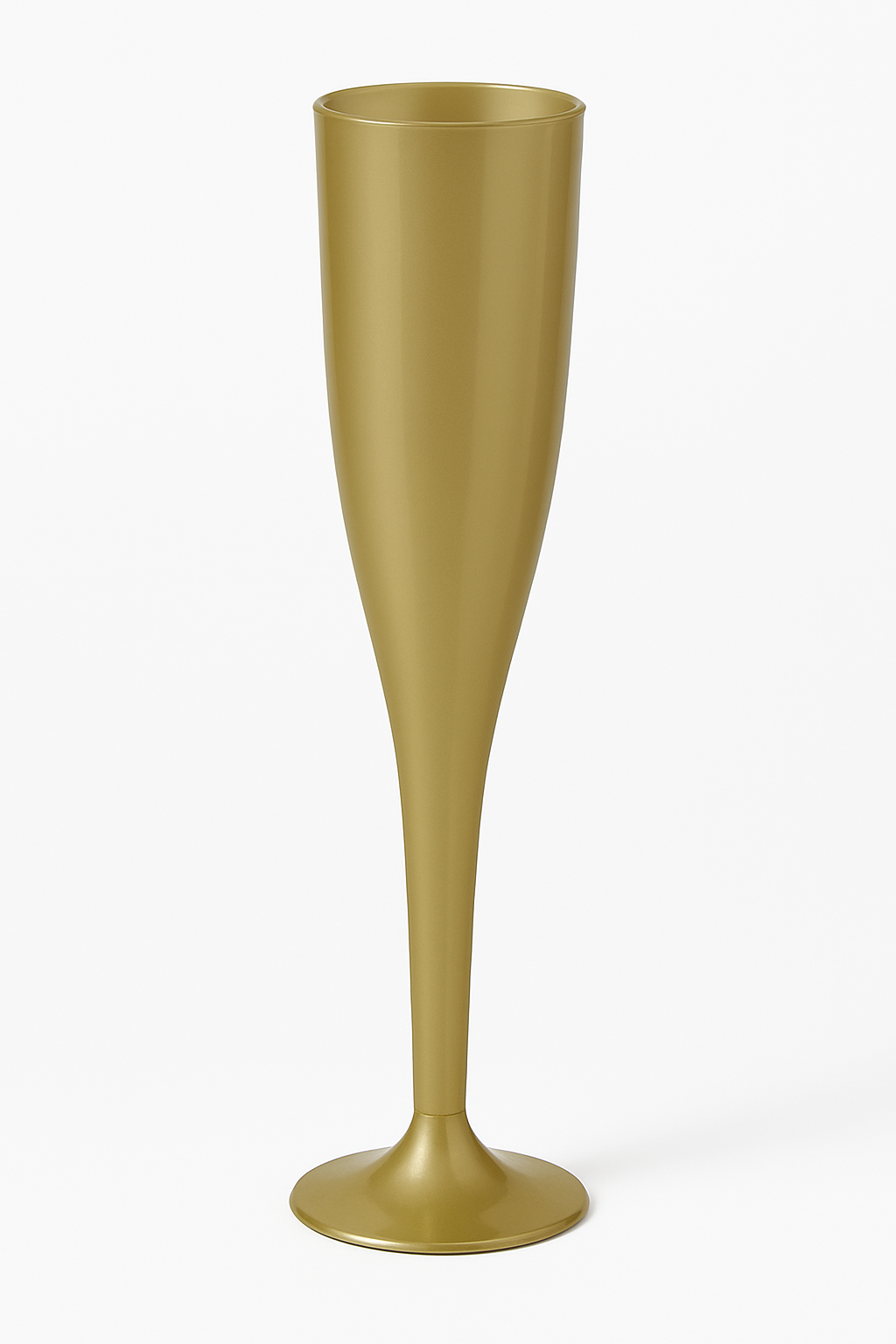 Gold Plastic Champagne Flutes, 5.5 oz - Pack of 20