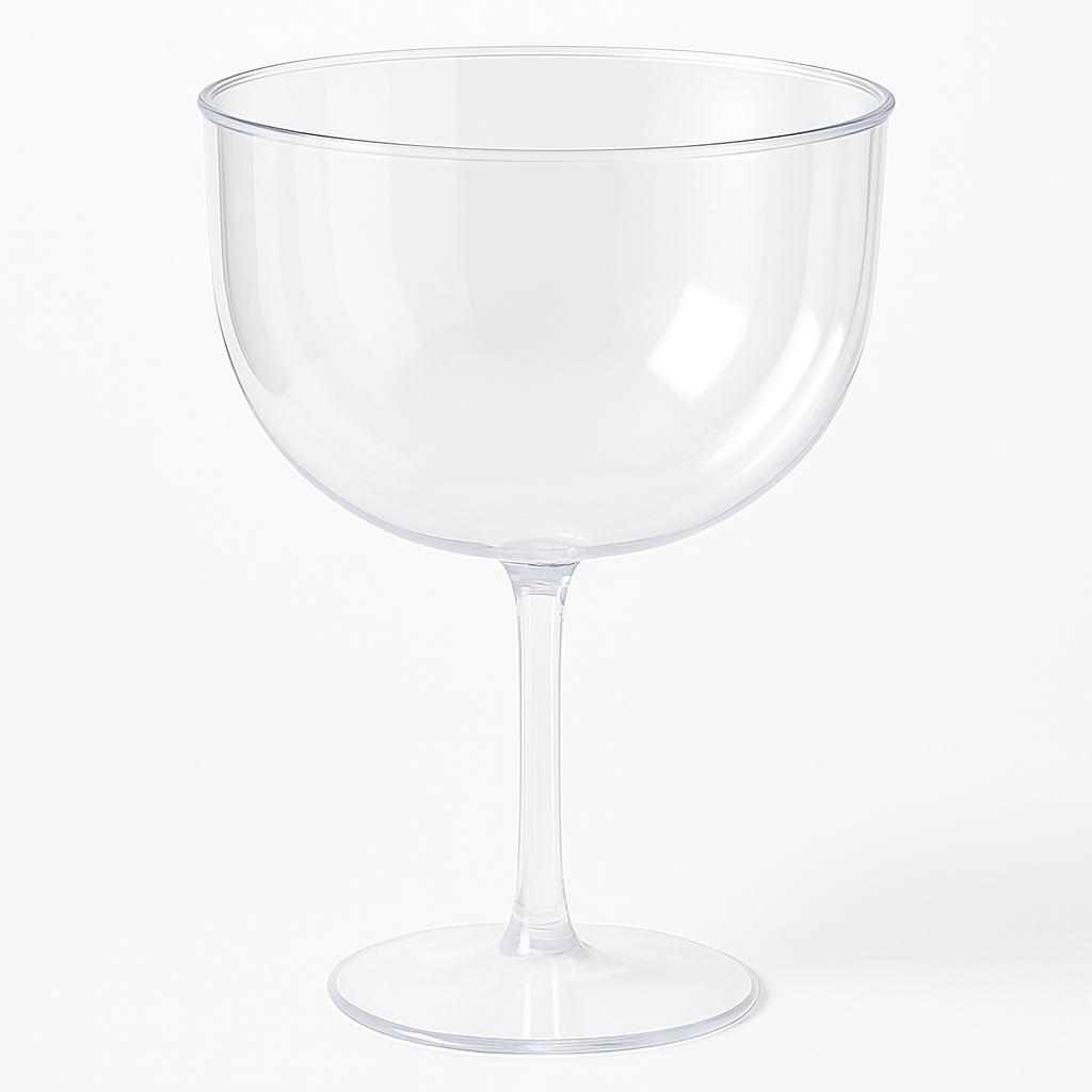 Jumbo Clear Plastic Wine Glass Set, 47 oz, 4-Pack