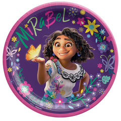 Disney Encanto 9" Round Paper Plates - Mirabel Design