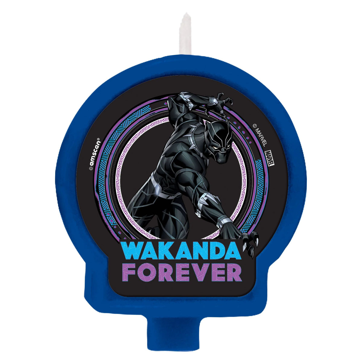 Marvel Black Panther "Wakanda Forever" Birthday Candle