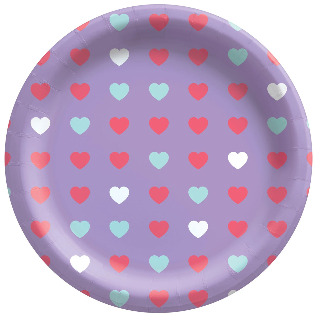 Valentine's Day Lovely Hearts Paper Plates - 6.75"