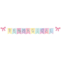 Enchanted Unicorn "Be Magical" Cardstock Banner - 12 ft