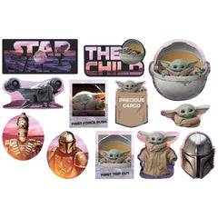 The Mandalorian "Precious Cargo" Cutout Decorations for Kids' Birthday Parties