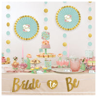 Mint & Gold Wedding Buffet Table Decorating Kit - 23 Pieces