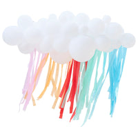 Rainbow Cloud Balloon Arch with Streamers