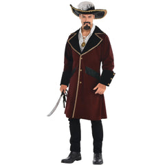 Adult Pirate Captain Jacket Costume - L/XL