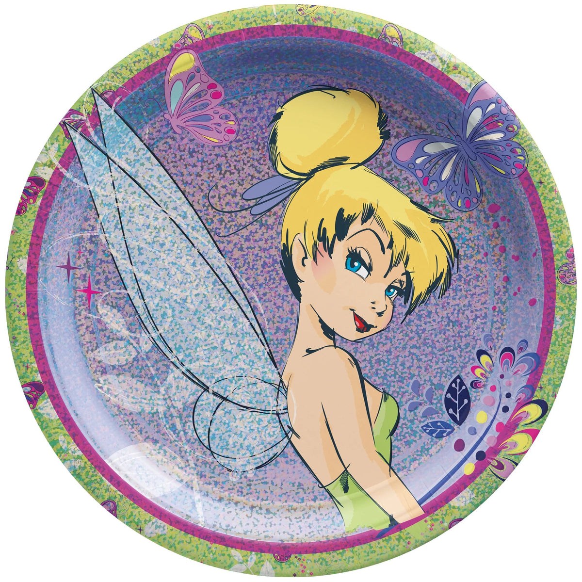 Tinkerbell 9" Prismatic Party Plates