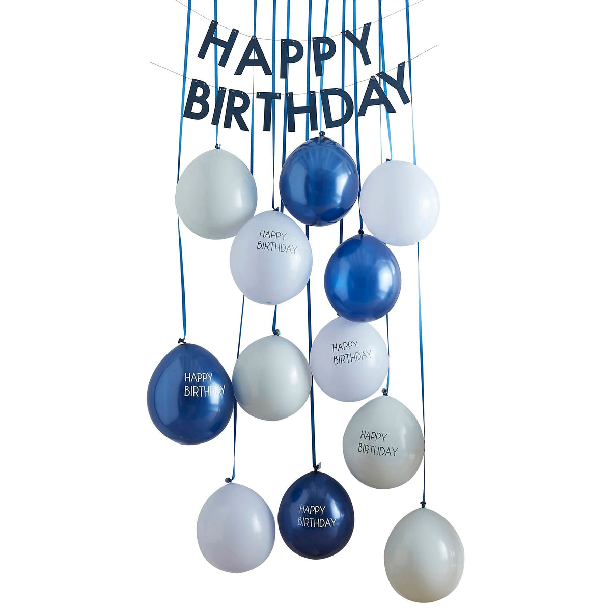 Blue Birthday Balloon Decoration Kit