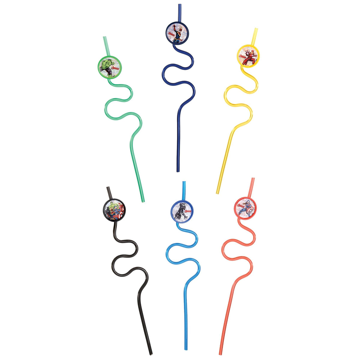 Avengers Assemble Crazy Straws - Party Favors