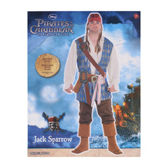 Men's Jack Sparrow Halloween Costume - Pirates of the Caribbean - Adult Plus