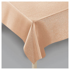 Elegant Rose Gold Fabric Table Cover - 60" x 104"